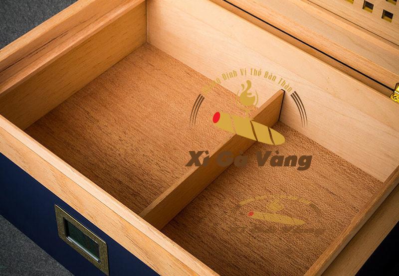 Quan sát thiết kế bên trong hộp đựng xì gà Lubinski YJA 60011